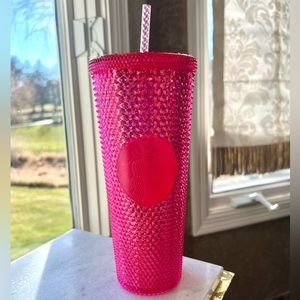 Starbucks Neon Pink Studded Tumbler